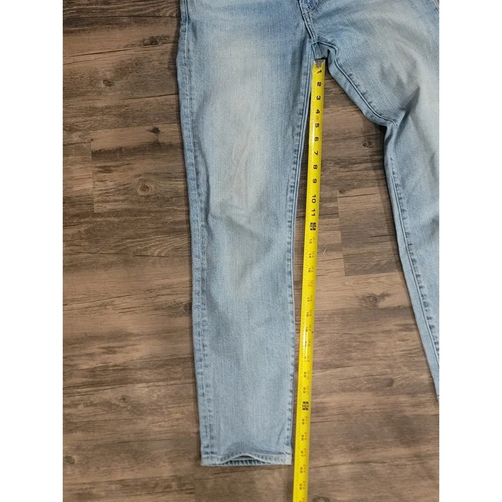 7 For All Mankind High Rise Straight Leg Light Wash Denim Jeans‎ Womens 29